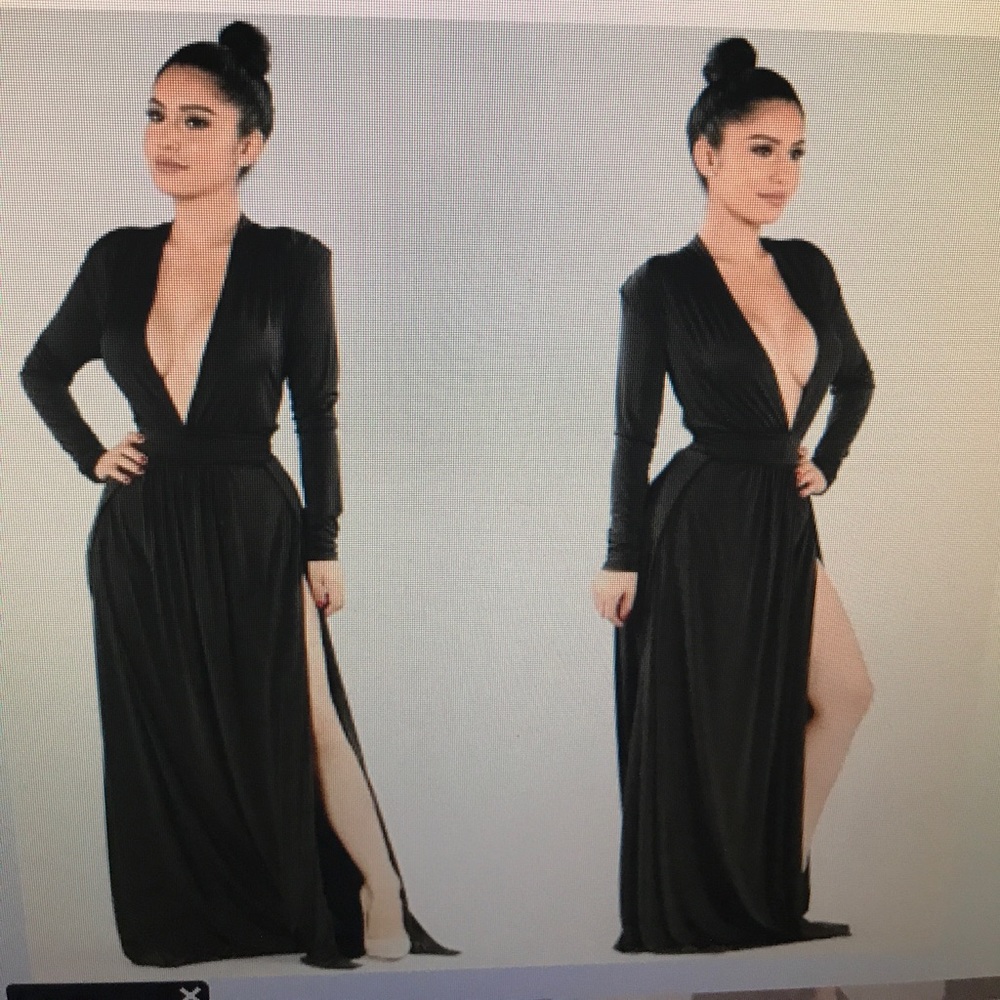 Black formal dress